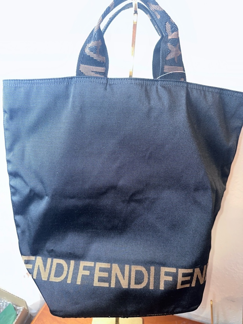 Fendi logo tote bag